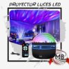 Proyector de luces LED galaxia efecto aurora boreal con control remoto. Distribución de lámparas proyectoras de efectos rítmicos al por mayor en toda Argentina a través de MB Comercializa.