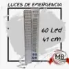 ​"Luz de emergencia 60 LED Slim 41cm recargable. Luminaria de emergencia de alto rendimiento para hogar y oficinas. Venta por unidad y mayorista en Argentina con despacho 48hs por MB Comercializa."