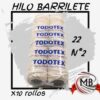 ​Pack de 10 rollos de hilo barrilete 22 N°2 de algodón resistente. Cordón fino para barriletes, manualidades, costura y embalaje liviano. Venta por mayor en toda Argentina por MB Comercializa.