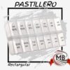 Pastillero rectangular semanal doble con compartimentos para mañana y tarde (AM/PM). Distribuidora de artículos de farmacia y ortopedia al por mayor en toda Argentina a través de MB Comercializa.