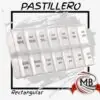 Pastillero rectangular semanal doble con compartimentos para mañana y tarde (AM/PM). Distribuidora de artículos de farmacia y ortopedia al por mayor en toda Argentina a través de MB Comercializa.