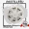 Pastillero redondo semanal con 7 divisiones diarias etiquetadas para organización de medicación. Distribución de artículos de farmacia y cuidado personal al por mayor en toda Argentina a través de MB Comercializa.