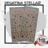 "Pegatinas adhesivas Stellar con relieves y detalles dorados para decoración y papelería. Venta por mayor de stickers y planchas de pegatinas en toda Argentina a través de MB Comercializa."