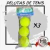 Pelotas de Tenis Amarillas Pack x3 - Precio Directo Mayorista