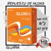 ​"Repuesto escolar de hojas blancas número 3 de 65 gramos. Pack de 480 hojas para carpeta. Venta por mayor con envíos a toda la Argentina a través de MB Comercializa."