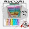 RESALTADORES PASTEL MINI X 6