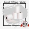 Rollos de papel térmico para ticketeras, controladores fiscales y terminales de pago. Distribuidora de insumos comerciales al por mayor en toda Argentina a través de MB Comercializa.