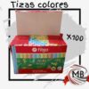 TIZAS COLORES X 100 FILGO