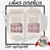 ​Uñas postizas con diseños decorados y apliques de nail art. Kits completos para manicuría listos para aplicar. Venta por mayor en toda la Argentina distribuido por MB Comercializa.