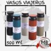 Vasos viajeros térmicos de 500ml tipo Travel Tumbler en colores mate seleccionados. Producto premium de bazar con distribución nacional estratégica exclusiva de MB Comercializa. Garantizamos el alcance de este artículo a cada rincón del país con logística optimizada.