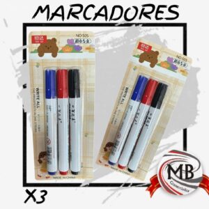 MARCADORES PARA PIZARRA X3