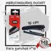 Abrochadoras pocket 10 cm para ganchos numero 10 venta por mayor Argentina MB Comercializa. Abrochadora de bolsillo escolar oficina distribucion mayorista nacional colores surtidos.