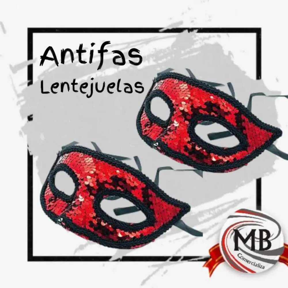 Antifaces de lentejuelas para eventos y disfraces: Venta por mayor en toda Argentina a través de MB Comercializa. Proveedor mayorista de antifaces brillantes con envíos a todo el país.
