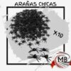 ​Pack de 10 arañas plásticas decorativas para bromas y ambientación de eventos temáticos. Suministro mayorista en Argentina por MB Comercializa con stock permanente, precios directos y envíos rápidos en 48 horas.