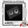 Aros de estilo francesa plateados para venta por mayor en Argentina, catálogo mayorista MB Comercializa de joyería y accesorios con envío nacional.