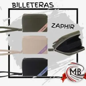 Billetera tarjetero mini con correa de mano y organizador de acordeón interno. Accesorio de marroquinería por mayor en Argentina, distribución de MB