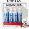 Pack de botellas deportivas Argentina diseño celeste y blanco con tapa a rosca. DESPACHO EN 48 HORAS GARANTIZADO a todo el país. Calidad mayorista directa en MB Comercializa.