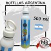 Botella deportiva 500ml diseño albiceleste con número 9 para reventa por mayor MB Comercializa
