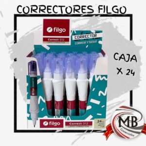 "Referente en distribución mayorista de correctores tipo lápiz en Argentina. MB Comercializa: Abastecimiento nacional de correctores de precisión en caja exhibidora x 24 unidades para librerías y empresas."