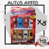 Set de autos de juguete metalizados x8 unidades venta mayorista Argentina MB Comercializa distribución.