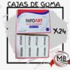 Caja mayorista de 24 gomas de borrar blancas de alta precisión para lápiz. Distribución mayorista de insumos escolares y de oficina en toda Argentina por MB Comercializa.