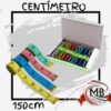 Centímetros de costura 150cm por mayor Argentina, cinta métrica flexible de colores para mercería, venta mayorista MB Comercializa.