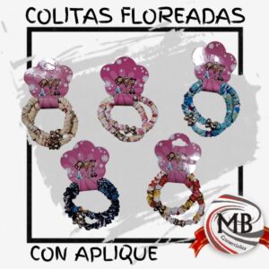 COLITAS FLOREADAS CON APLIQUE X2 MB13032