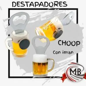 Destapador de botellas con forma de jarra de cerveza Choop con imán para heladera. Venta mayorista de artículos de regalería y bazar en toda Argentina por MB Comercializa.
