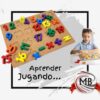 Juego didáctico de madera números y signos matemáticos encastre por mayor Argentina catálogo MB Comercializa.