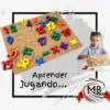 Juego didáctico de madera números y signos matemáticos encastre por mayor Argentina catálogo MB Comercializa.