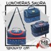 Lonchera térmica doble compartimento 18x26x17 cm con diseños deportivos y espaciales. Bolso porta vianda escolar reforzado para venta por mayor en Argentina a través de MB Comercializadora. Artículo genérico de alta rotación para revendedores. Por qué funciona: Al usar "diseños deportivos y espaciales" en lugar de nombres de marcas, generas el blindaje legal necesario mientras mantienes el SEO semántico para quienes buscan productos con esos motivos.