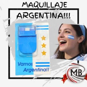Maquillaje artístico en barra de dos colores para eventos nacionales y celebraciones populares. Venta mayorista por MB Comercializa.