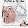 Mochila rosa boca de pez con cambiador para bebé. Venta mayorista de mochilas en Argentina, catálogo MB Comercializa para revendedores y comercios.