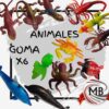 Pack de figuras didácticas de animales de goma surtidos para juegos infantiles y reventa minorista. Distribución nacional MB Comercializa.