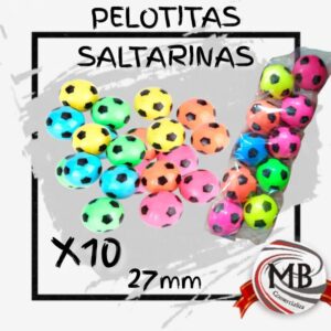 PACK X 10 PELOTITAS SALTARINA FUTBOL