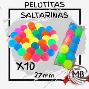 PACK X 10 PELOTITAS SALTARINA LISAS