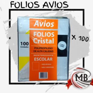 PACK X 100 FOLIOS AVIOS Nº3