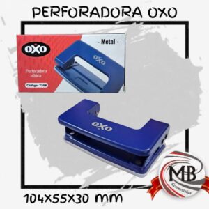 ​Perforadora de papel 2 agujeros metalica chica 104x55x30 mm venta por mayor Argentina MB Comercializa. Perforadora de hojas pequeña de metal para oficina y escritorio distribucion mayorista nacional.