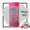 Set de 12 pinzas de depilar plateadas punta diagonal marca Anny. Distribución mayorista de artículos de belleza y cuidado personal en toda Argentina por MB Comercializa.