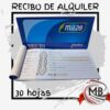 Insumos de libreria comercial talonario de recibo de alquiler por 30 hojas distribuido por mayor en Argentina por Mb Comercializa