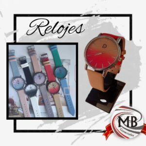 Relojes con dial degradé por mayor en Argentina. MB Comercializa: catálogo mayorista de relojes femeninos con cuadrante bicolor y malla de cuero. Precios directos de fábrica con despacho rápido en 48hs a todo el país.