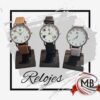 "Relojes de pulsera femeninos con mallas de cuero sintético en colores tendencia (suela, negro y blanco). Venta mayorista en Argentina a través de MB Comercializa con precios directos de fábrica, despacho inmediato y logística de entrega en 48 horas a todo el país."