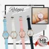 Relojes por mayor en Argentina de MB Comercializa: catálogo mayorista con precios directos de fábrica y despacho rápido en 48 horas a todo el país. Modelos femeninos con correa de cuero en varios colores.