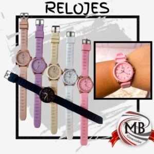 "Relojes urbanos con malla de silicona de colores para venta por mayor. Distribución mayorista en Argentina de accesorios de moda con despacho en 48 horas. Precios directos de fábrica para revendedores y locales comerciales a través de MB Comercializa."