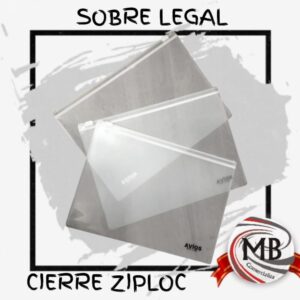 Sobres transparentes medida oficio legal con cierre hermético reforzado venta mayorista Argentina MB Comercializa.