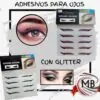 Stickers adhesivos para delineado de ojos con glitter por mayor. MB Comercializa: precios directos de fábrica en Argentina con despacho rápido en 48hs. La mejor opción mayorista para revendedores de maquillaje y estética.