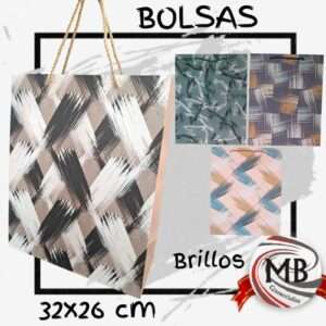 BOLSAS CARTON BRILLOS 33X25X11.5 CM