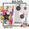 Bolsas de cartón lisas elegantes 18x23 cm reforzadas venta por mayor MB Comercializa