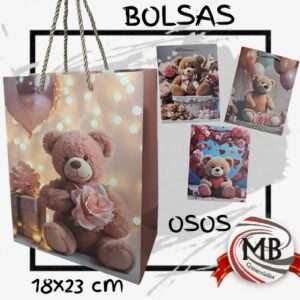 BOLSAS CARTON OSOS 18X23 CM