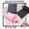 Bolsas de mensajería para e-commerce 15x25 cm con cierre inviolable pack mayorista MB Comercializa